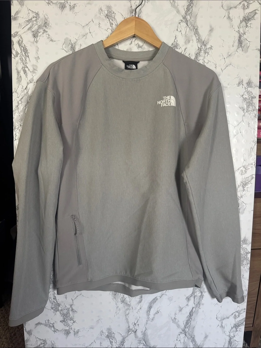 The North Face Flashdry Crewneck Sweatshirt Light Grey Size S